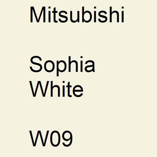 Mitsubishi, Sophia White, W09.